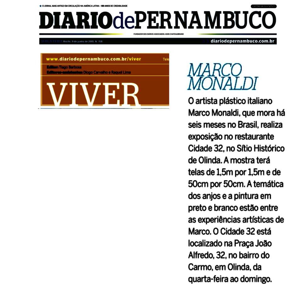 Marco Monaldi — mostra a Olinda