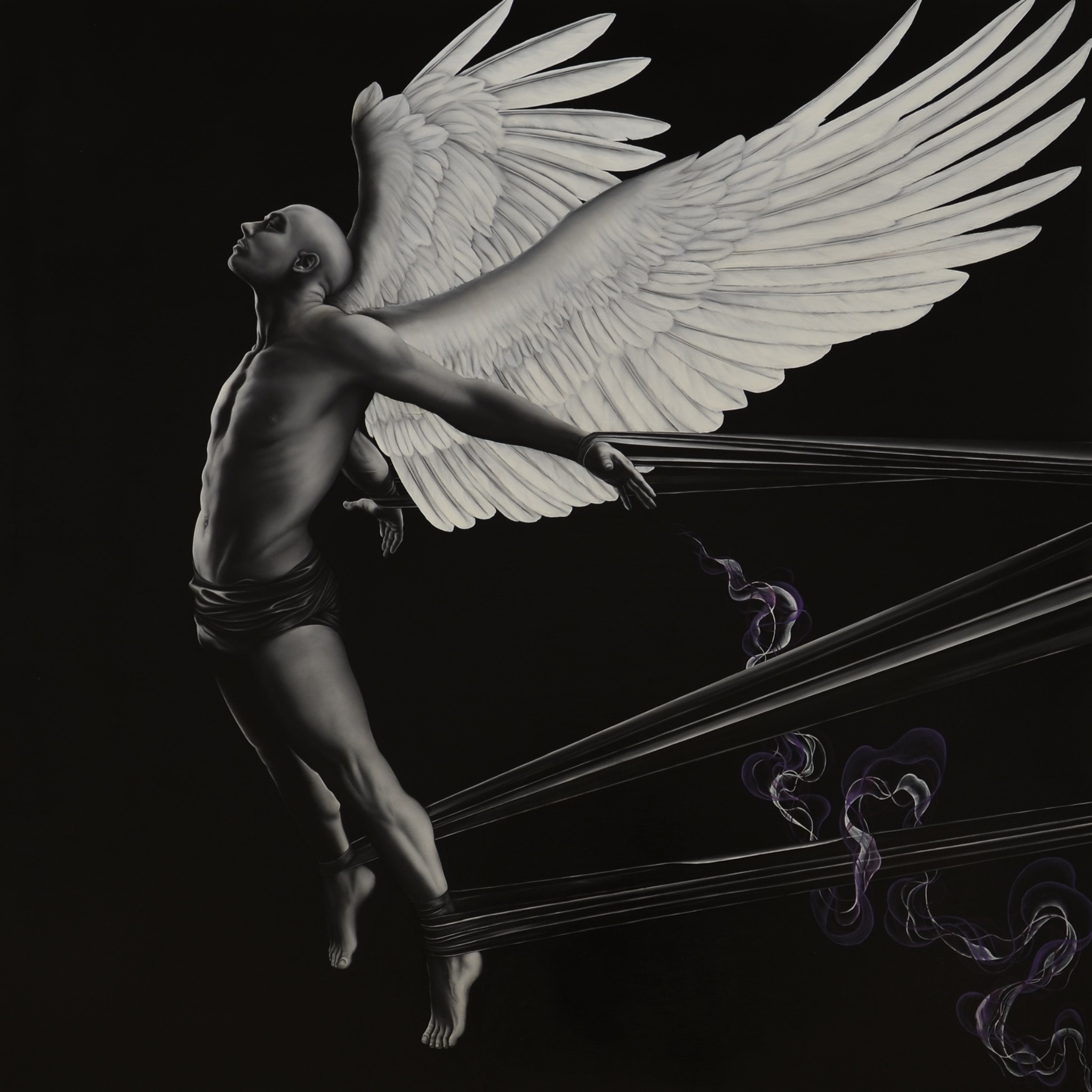 Winged figure from the Human Angel cycle